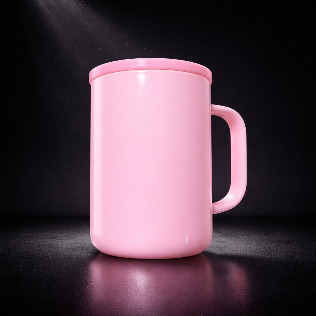 Tasse en Verre Opaque Coloré 17oz avec Couvercle Acrylique - Sublimation