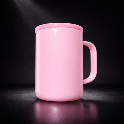 Tasse en Verre Opaque Coloré 17oz avec Couvercle Acrylique - Sublimation