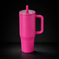 Tasse isotherme 40oz – Sublimation, finition mate, couvercle avec paille flip