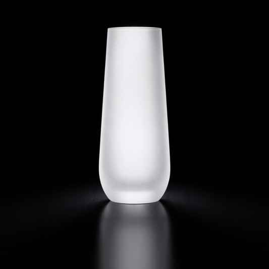 Verre à Champagne Sans Pied en Verre Givré 300ml — Sublimation