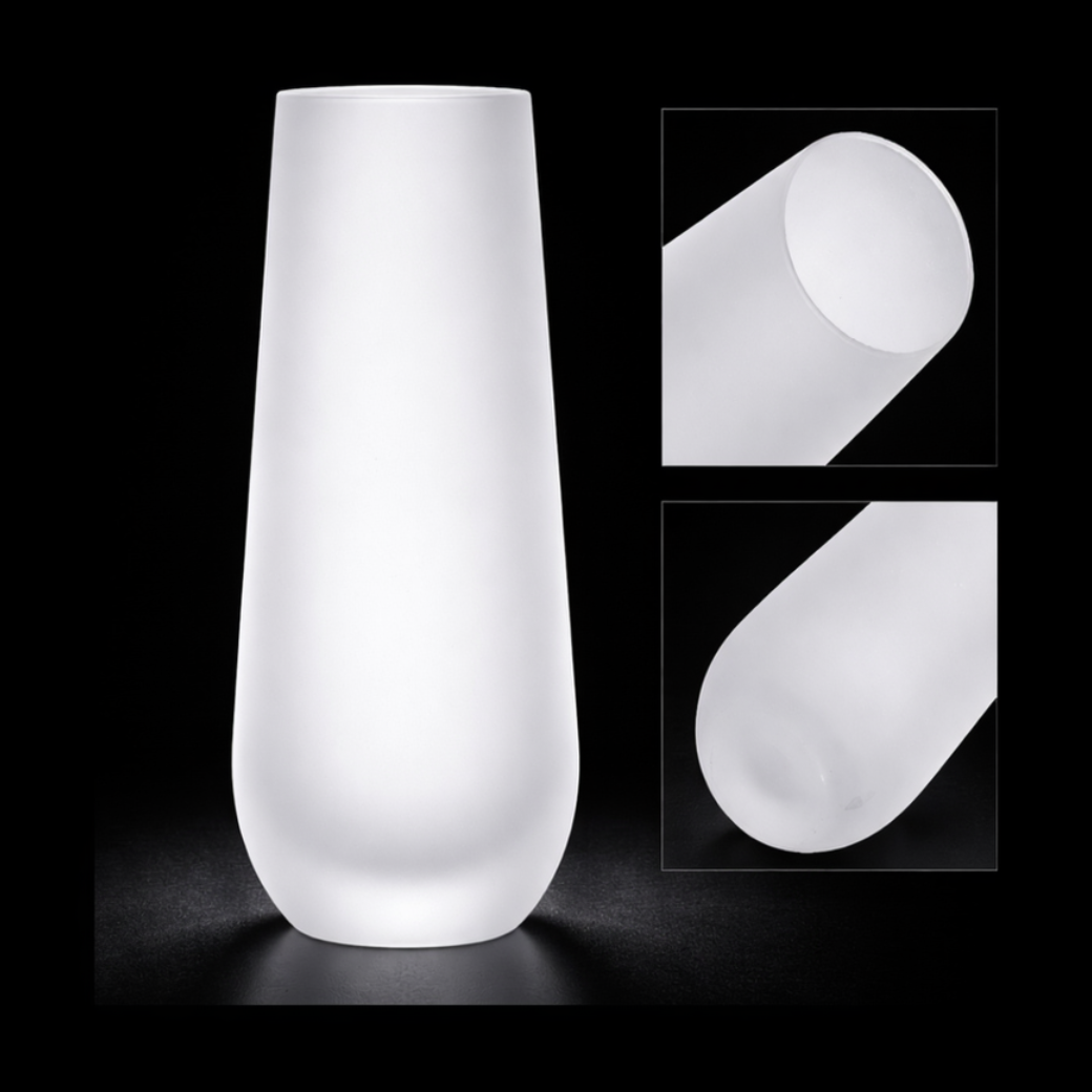 Verre à Champagne Sans Pied en Verre Givré 300ml — Sublimation