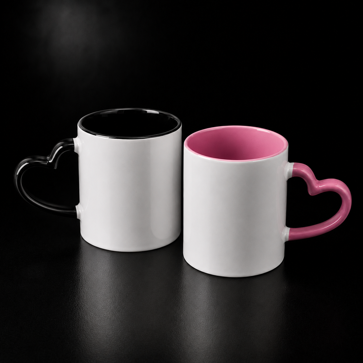 Tasse 11oz à anse coeur