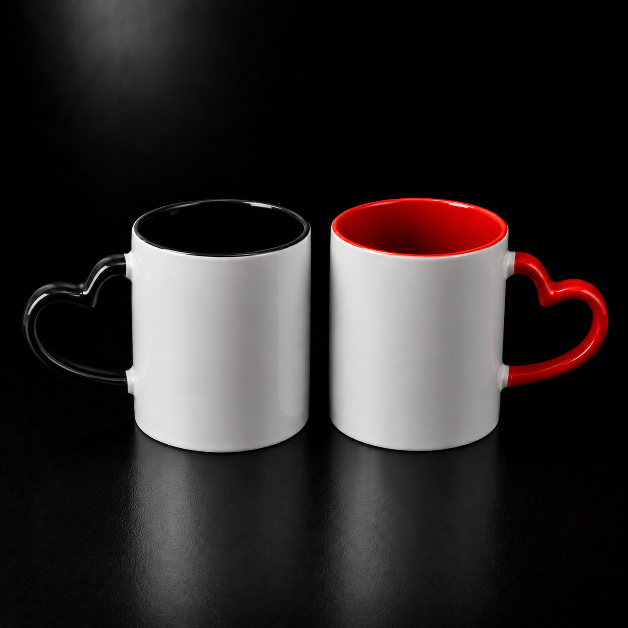 Tasse 11oz à anse coeur