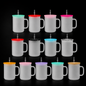 Tasse en Verre Givré 17oz avec Couvercle - Sublimation et UV