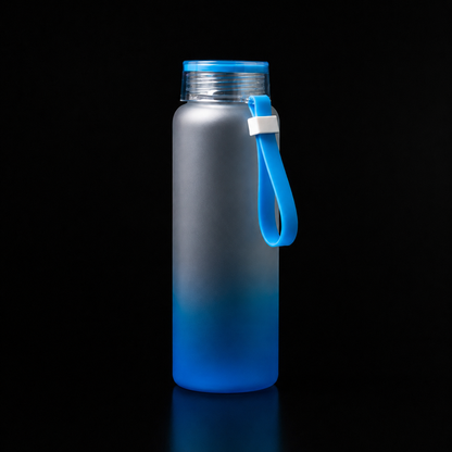 Bouteille de verre givré ombré 17oz pour sublimation.