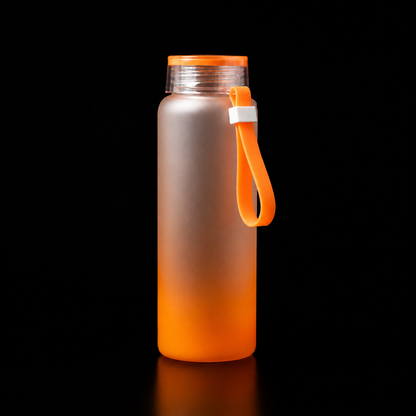 Bouteille de verre givré ombré 17oz pour sublimation.