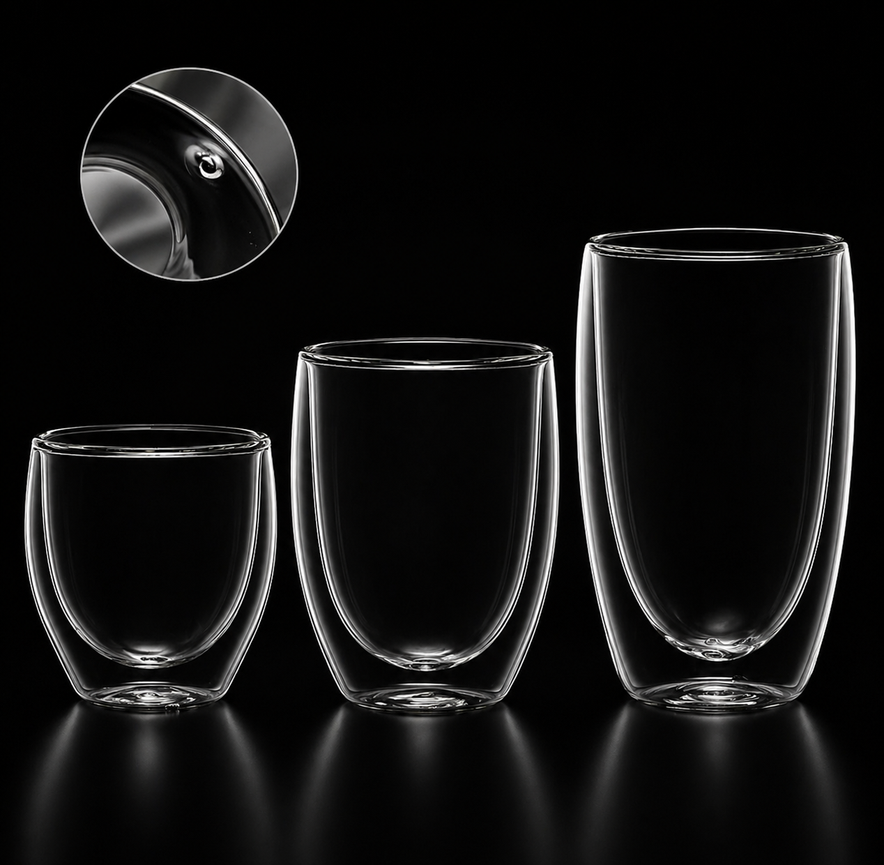 Verre double paroi borosilicate