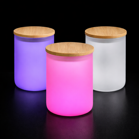 Pot à Bougie 10 oz Givré pour Sublimation