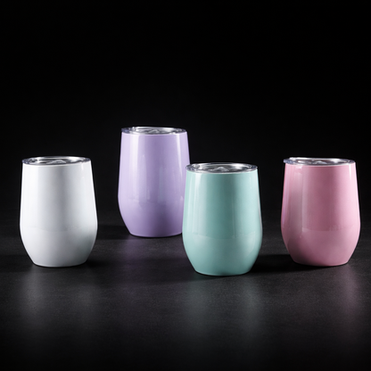 Wine Tumbler 12oz Isotherme - Glitter pour sublimation