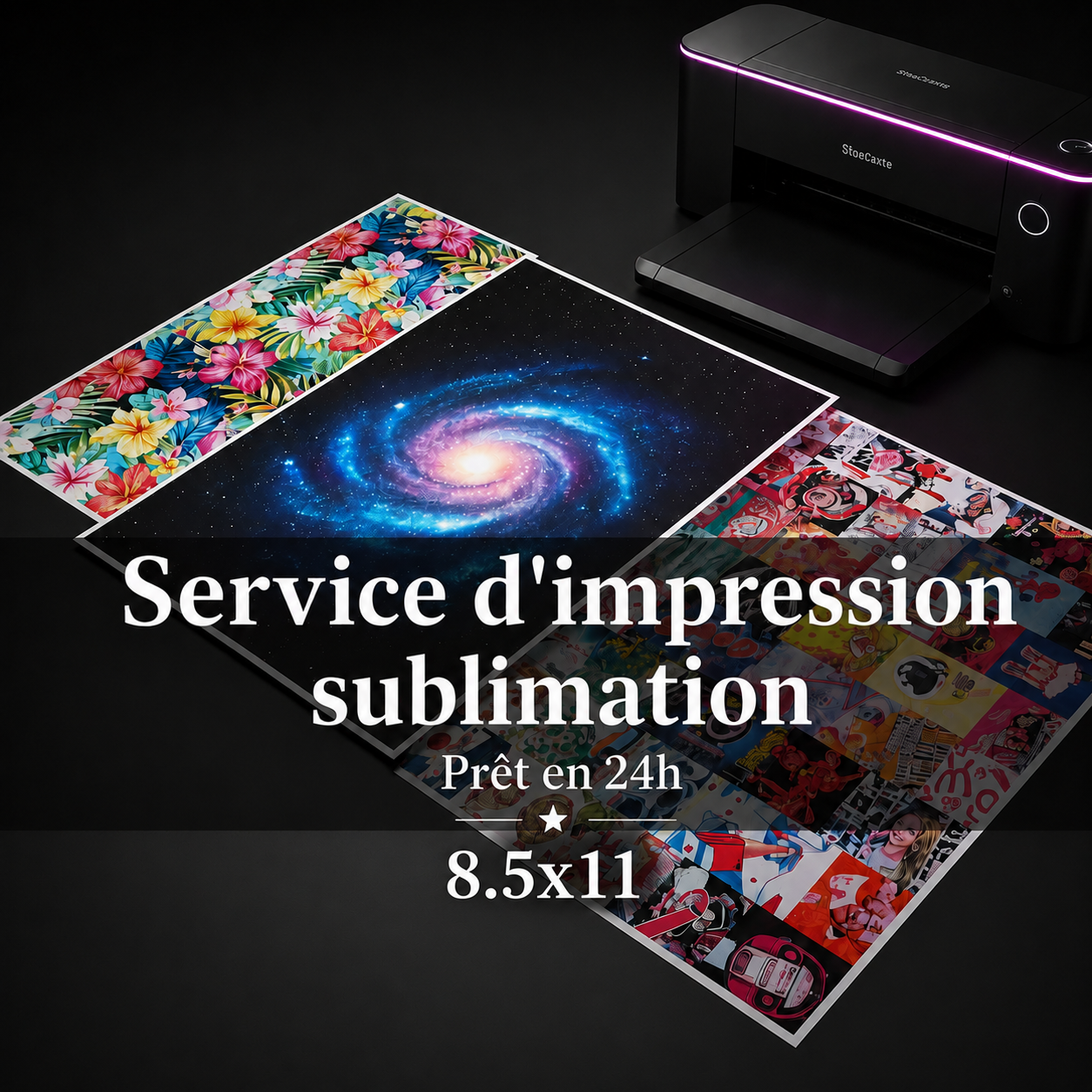 Service d'impression sublimation sur demande