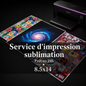 Service d'impression sublimation sur demande