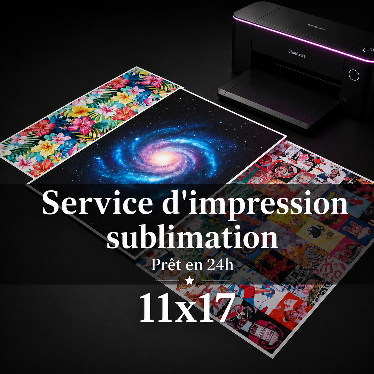 Service d'impression sublimation sur demande