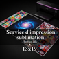 Service d'impression sublimation sur demande