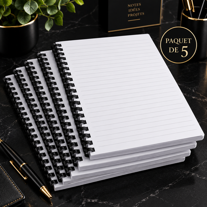Cahier blank A5 – 80 pages – Couvertures sublimables