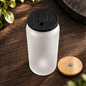 Glass can 20 oz givré avec deux couvercles – Sublimation