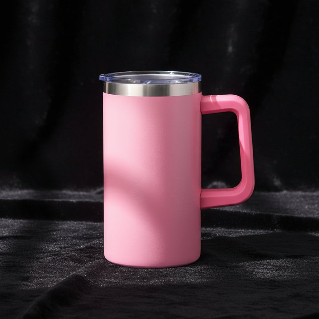 Tasse isotherme 20oz style Beer Buck – Sublimation, poignée dévissable