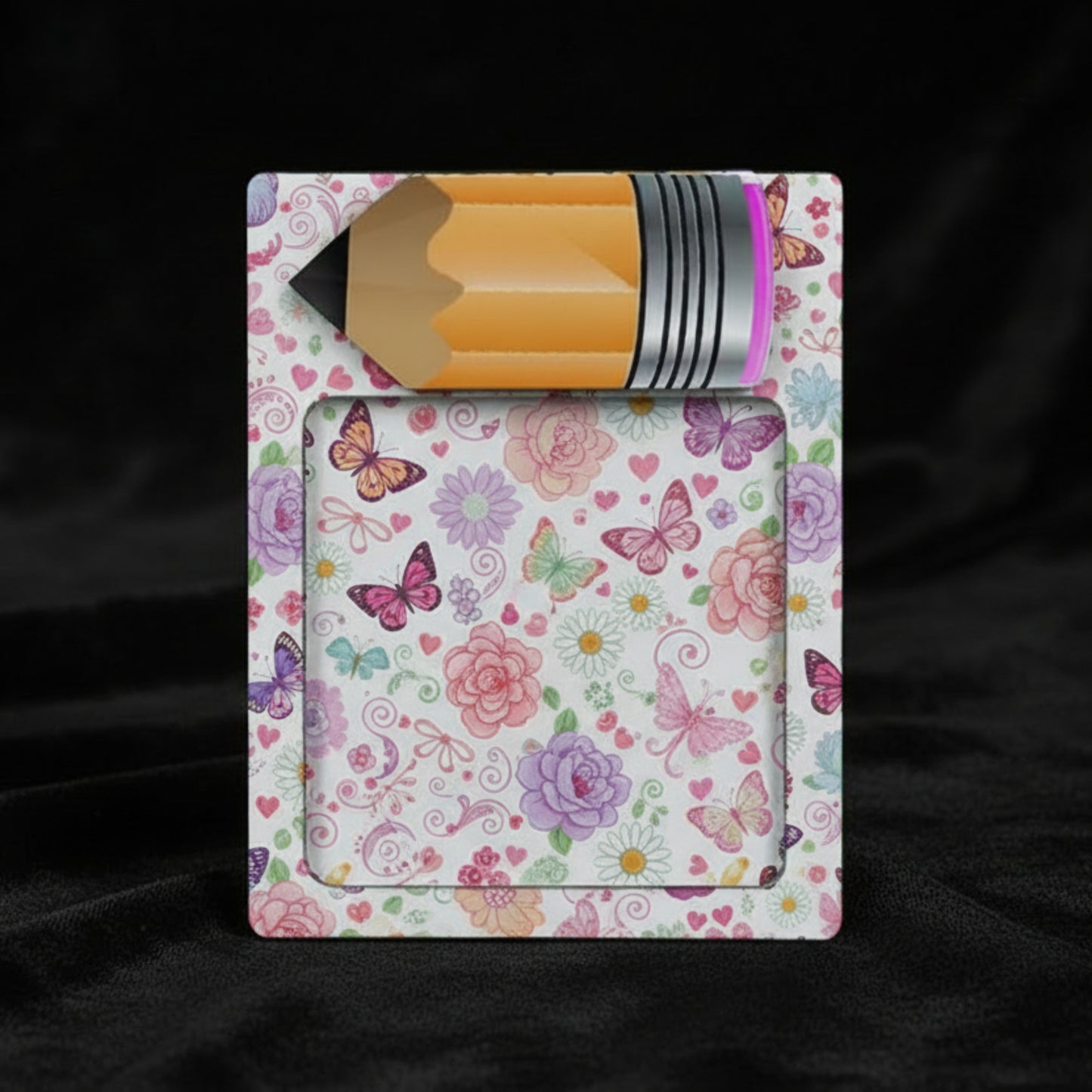 Support Bloc-Notes Adhésifs MDF avec Porte-Crayon - Sublimation