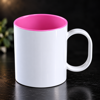 Tasse en Plastique Sublimation 11oz - intérieur coloré
