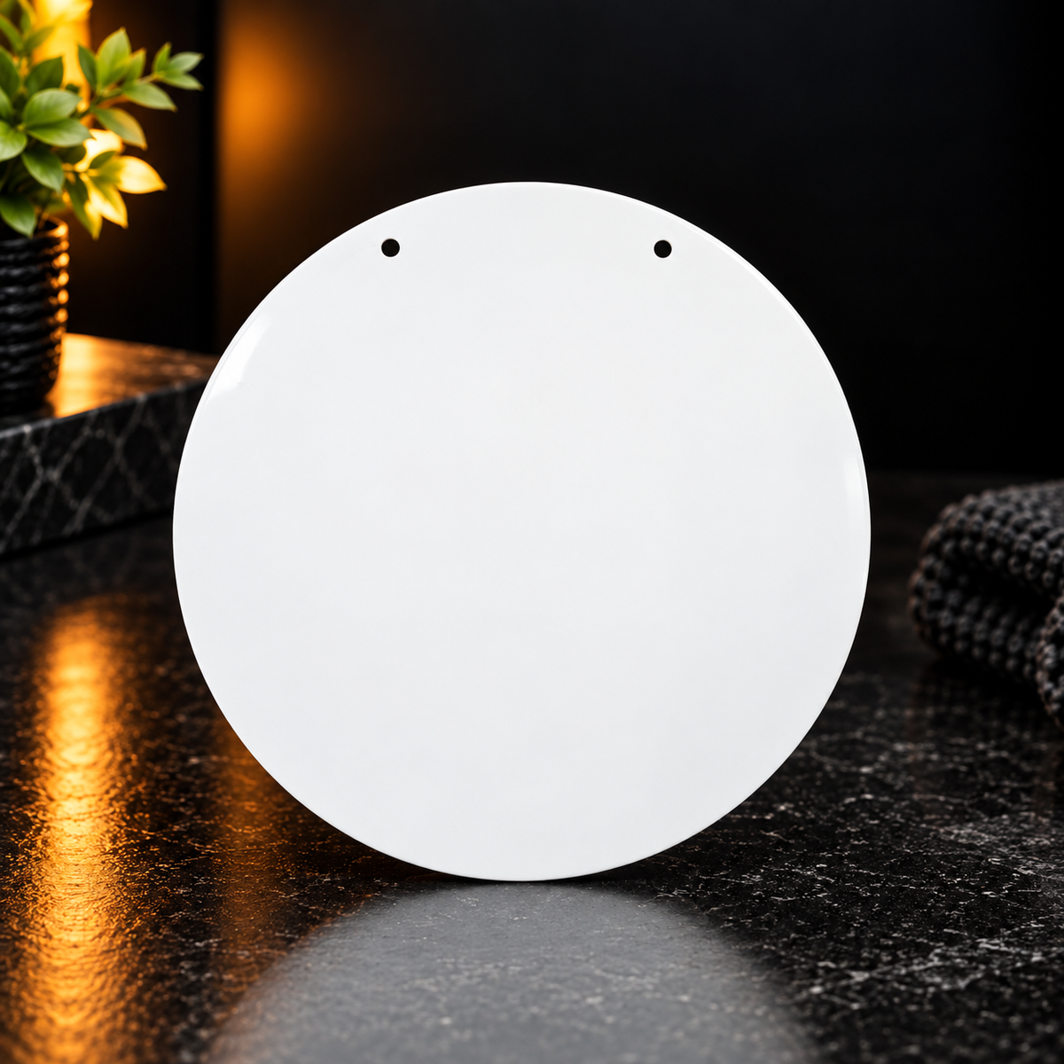 Accroche-porte décoratif rond 8 po en MDF pour sublimation