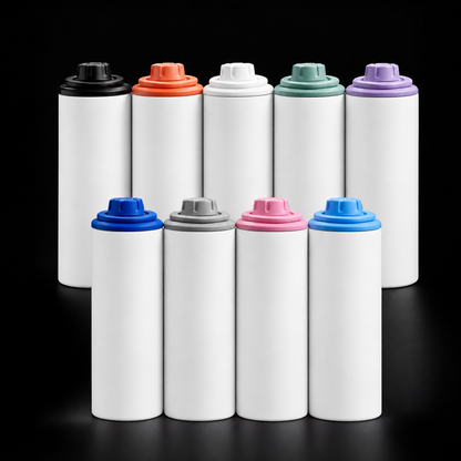 Tumbler sublimable 20 oz mat avec couvercle gourde