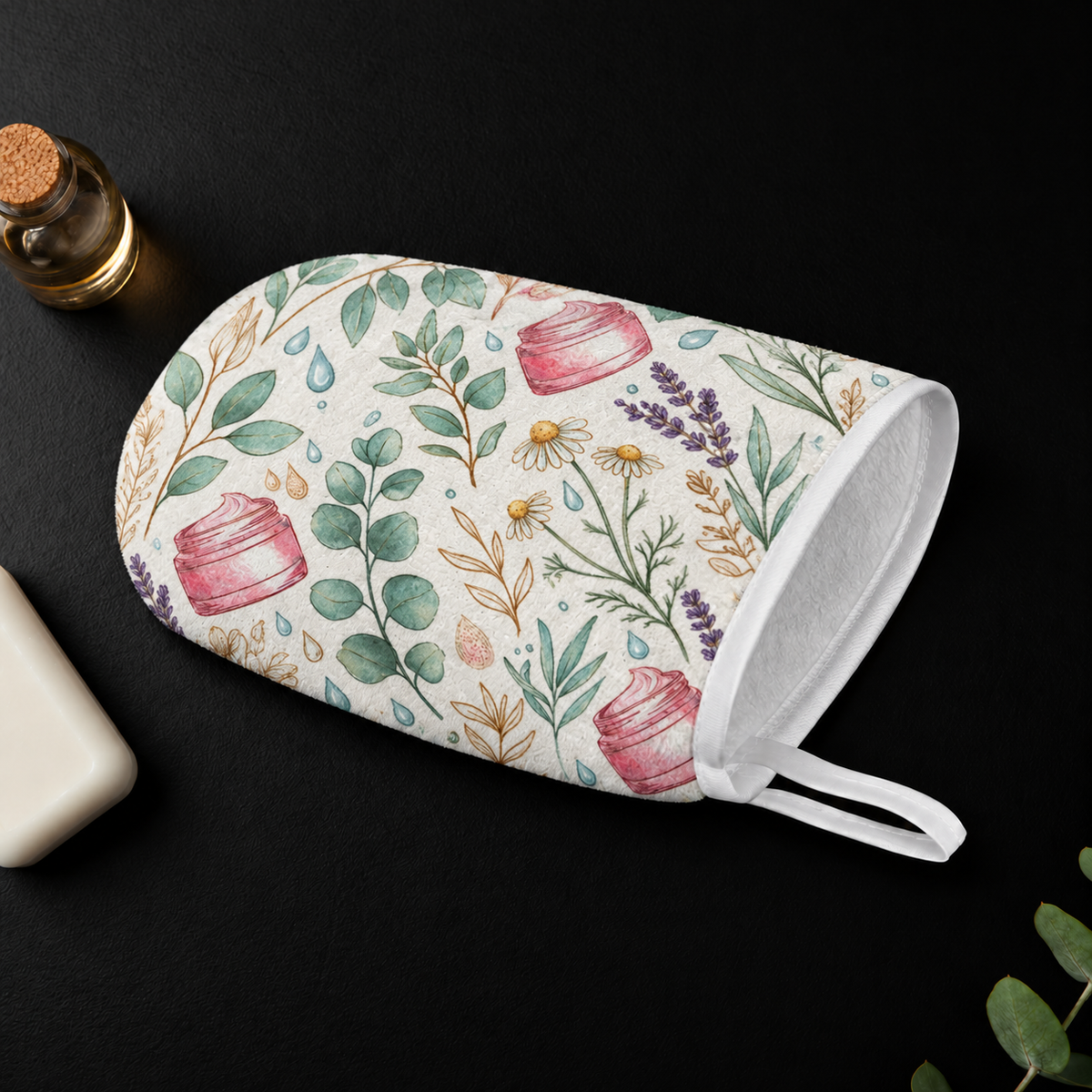 Gant de toilette en microfibre