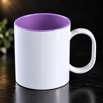 Tasse en Plastique Sublimation 11oz - intérieur coloré