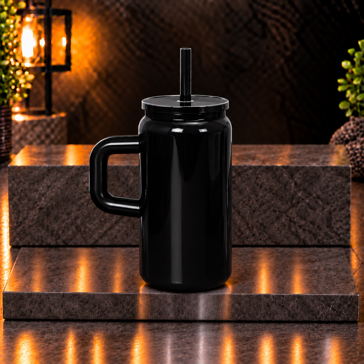 Can 16 oz Isotherme avec poignée – Fini lustré – Sublimation & UV