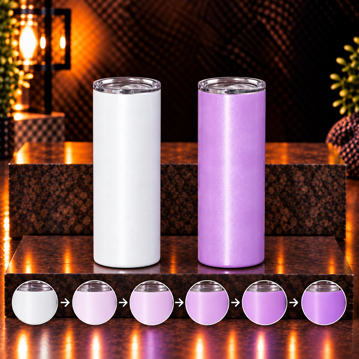 Tumbler 20oz Réactif UV Sublimation