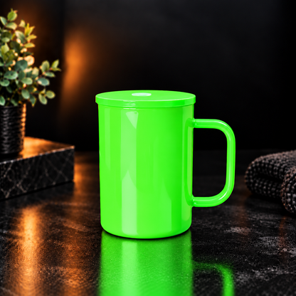 Tasse en verre néon 17oz avec couvercle pour sublimation