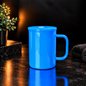 Tasse en verre néon 17oz avec couvercle pour sublimation