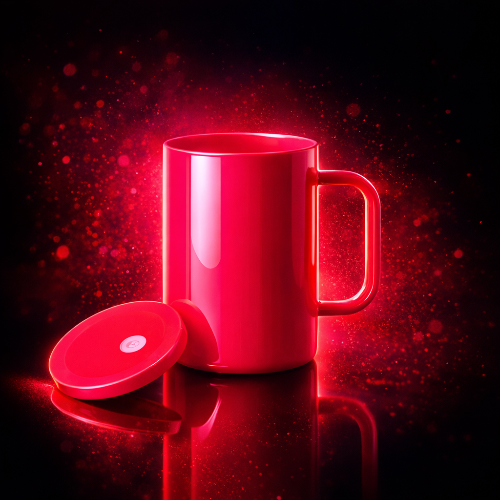 Tasse en verre néon 17oz avec couvercle pour sublimation