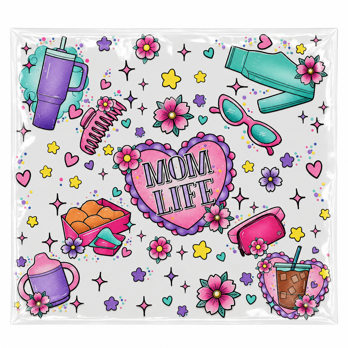 Transferts UV DTF pour contenants 20 oz – Collection de motifs
