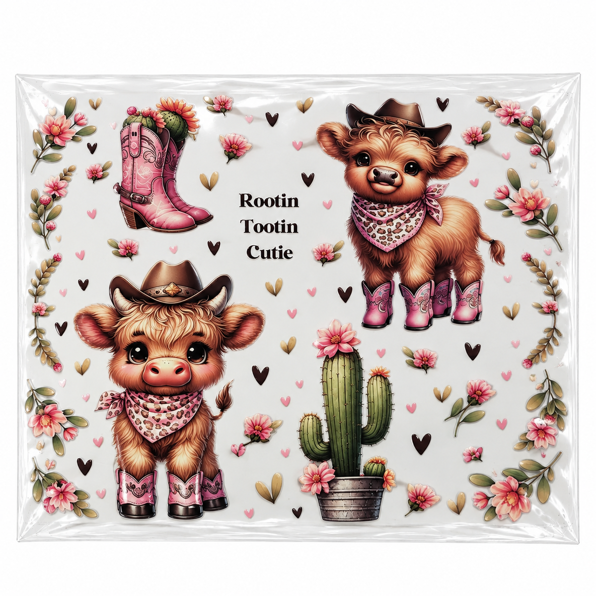Transferts UV DTF pour contenants 20 oz – Collection de motifs