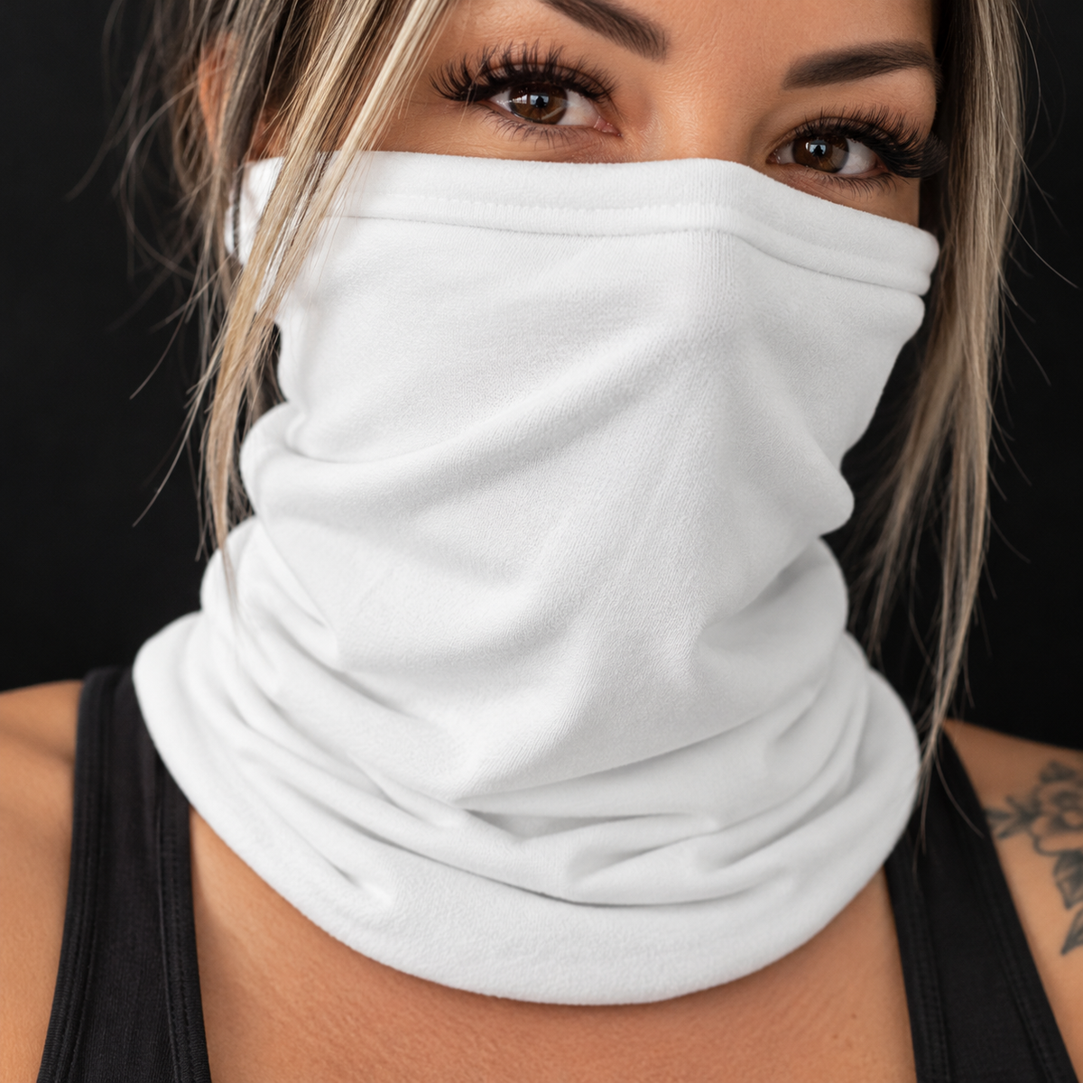 Cache-cou blanc pour sublimation