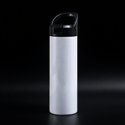 Tumbler 20oz Couvercle Flip à Anse pour Sublimation — Fini Lustré