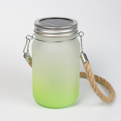 Lanterne solaire en verre givré – Sublimation