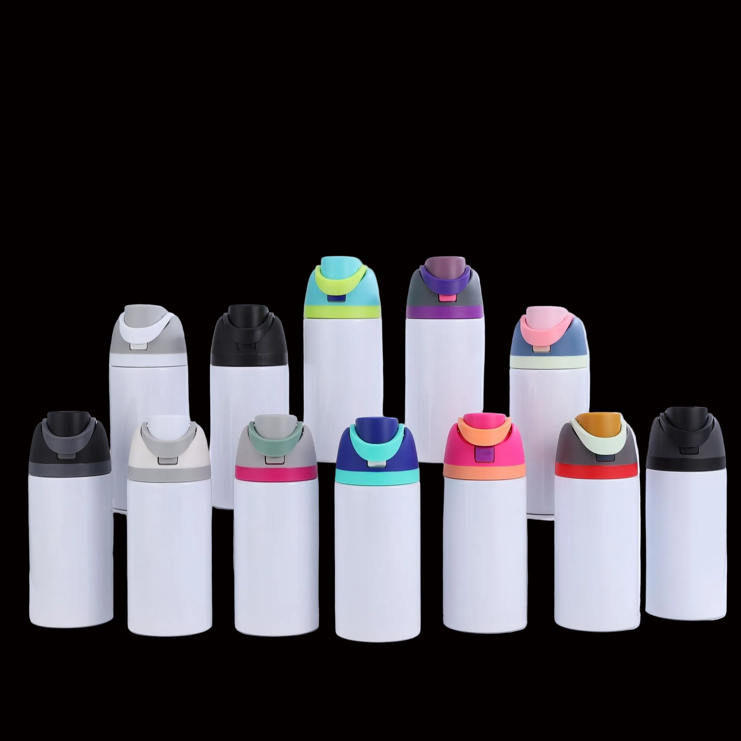 Bouteille Isotherme Wowala 16oz Totalement Droite - Acier Inoxydable Triple Parois - Sublimation