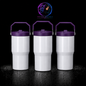 Tumbler 20oz Couvercle Flip pour Sublimation — Blanc Lustré