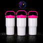Tumbler 20oz Couvercle Flip pour Sublimation — Blanc Lustré