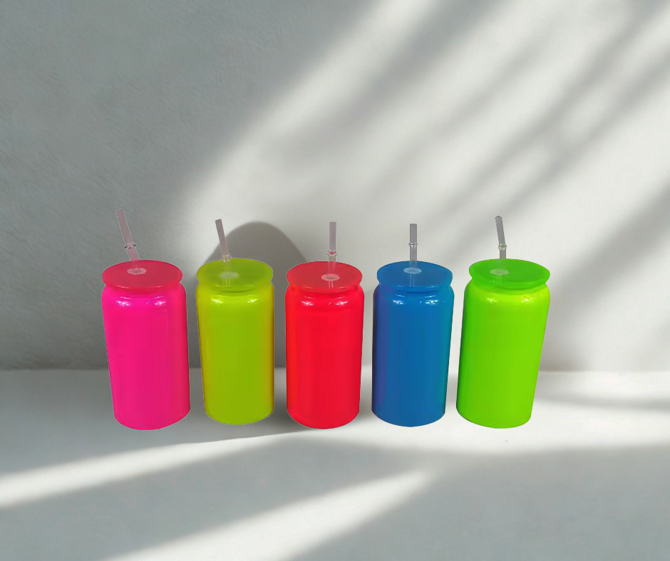 Verre isotherme 16oz – Style Glass Can - Couleur néon