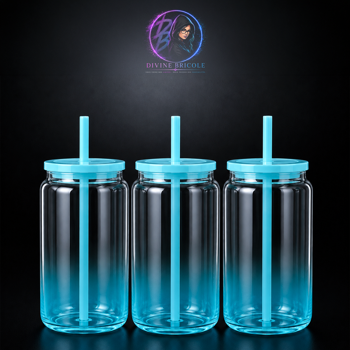 Verre Can 16oz Ombré - Sublimation & UV