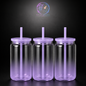 Verre Can 16oz Ombré - Sublimation & UV