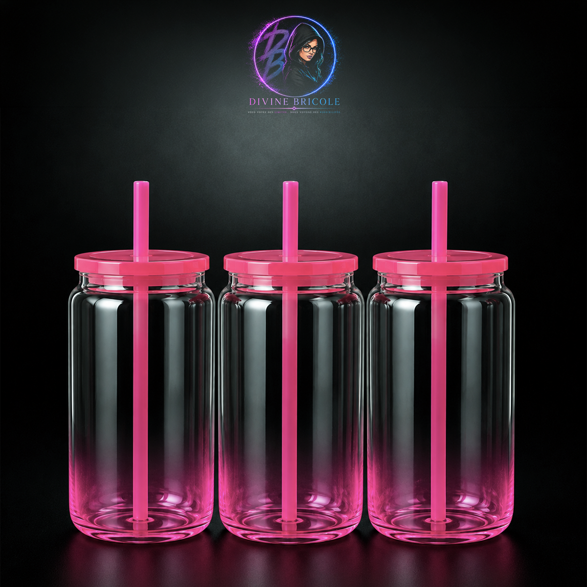 Verre Can 16oz Ombré - Sublimation & UV