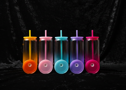 Can 16oz Plastique Ombré - Impression UV