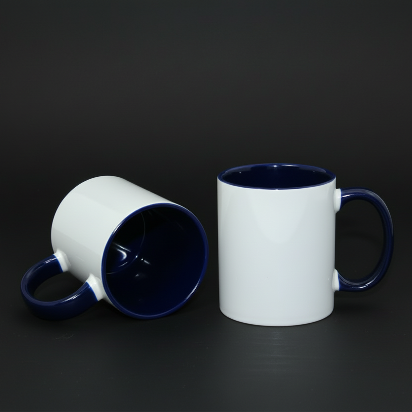 Tasse à café 11oz intérieur et anse coloré