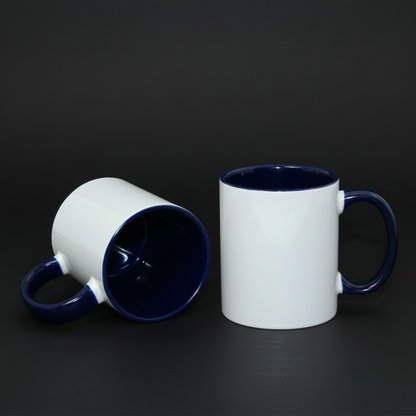 Tasse à café 11oz intérieur et anse coloré