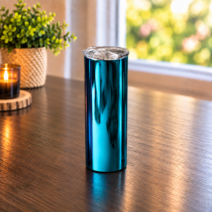 Gobelet droit à sublimation vierge, finition miroir, 20 oz