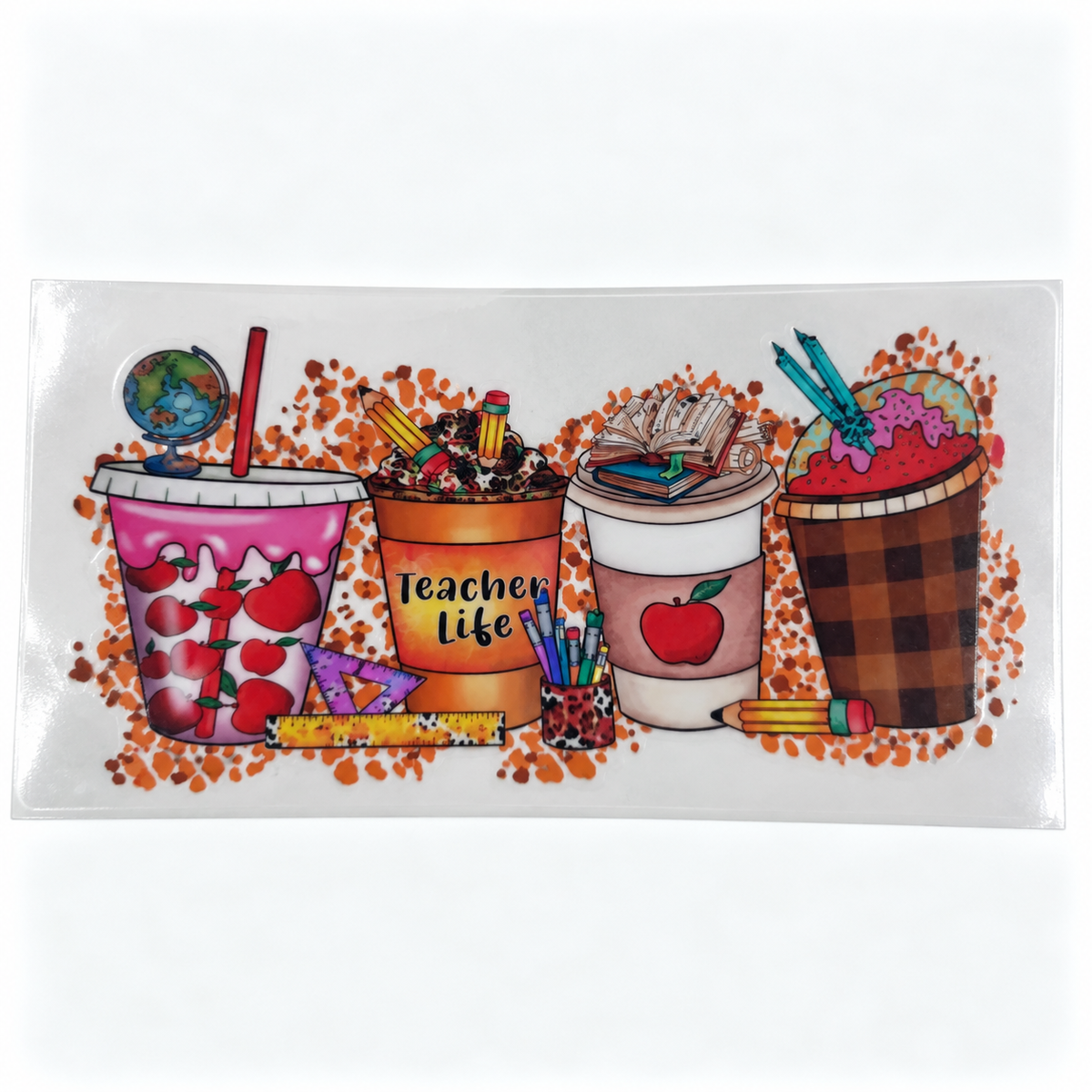 Transferts UV DTF pour canettes 16 oz – Collection de motifs, série 4