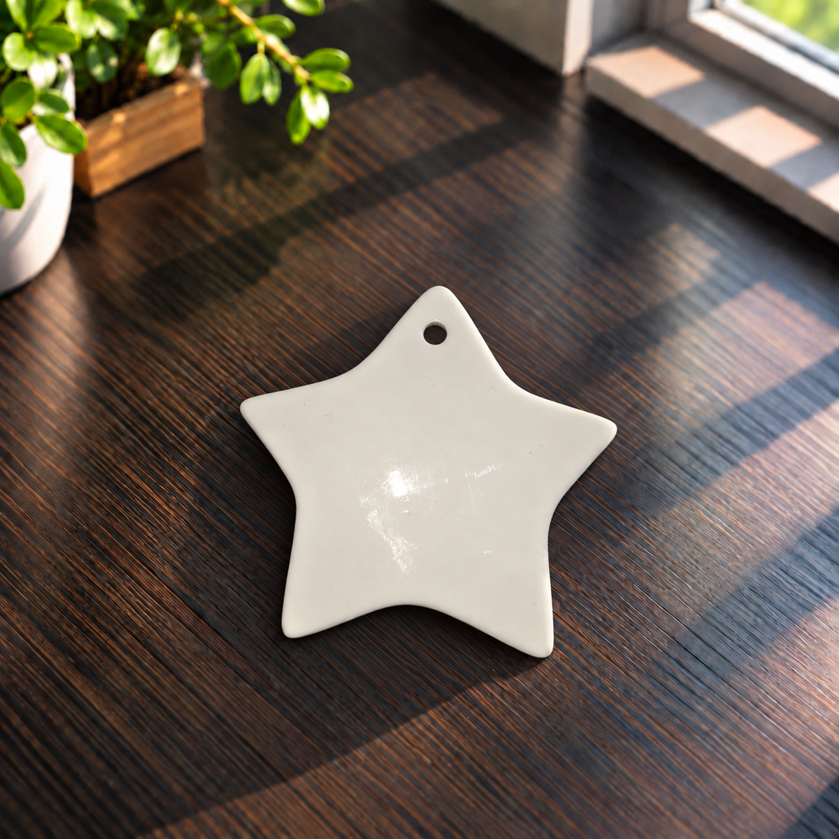 Ornement en céramique double face pour sublimation – Plusieurs formes