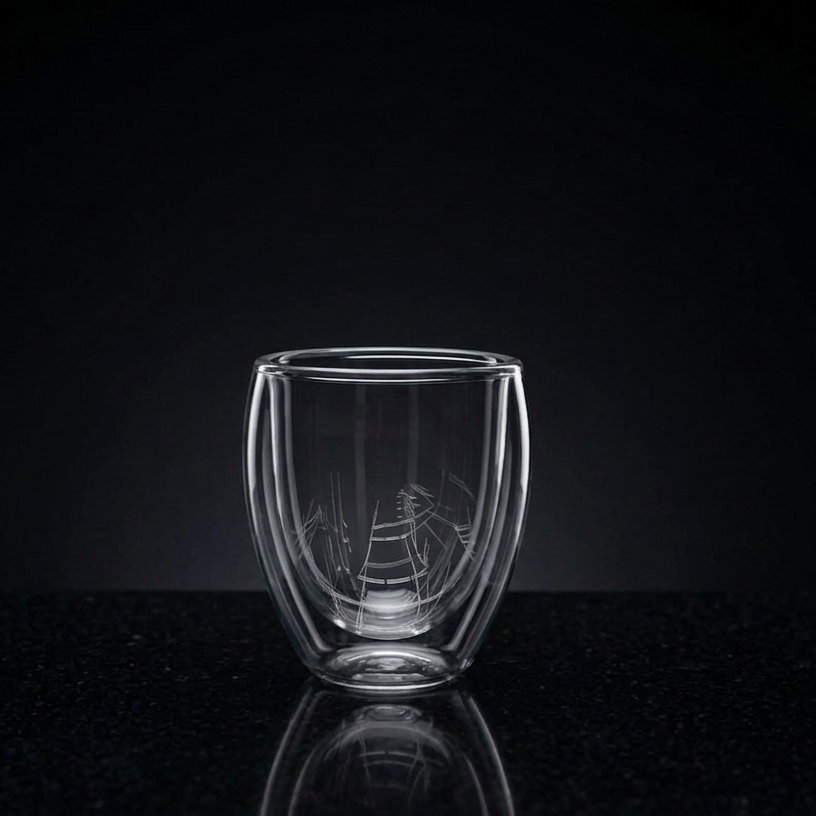 Verre double paroi borosilicate